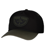 Rain or Shine Two-Tone 5 Panel Performance | Black/ Faded Olive | One Size