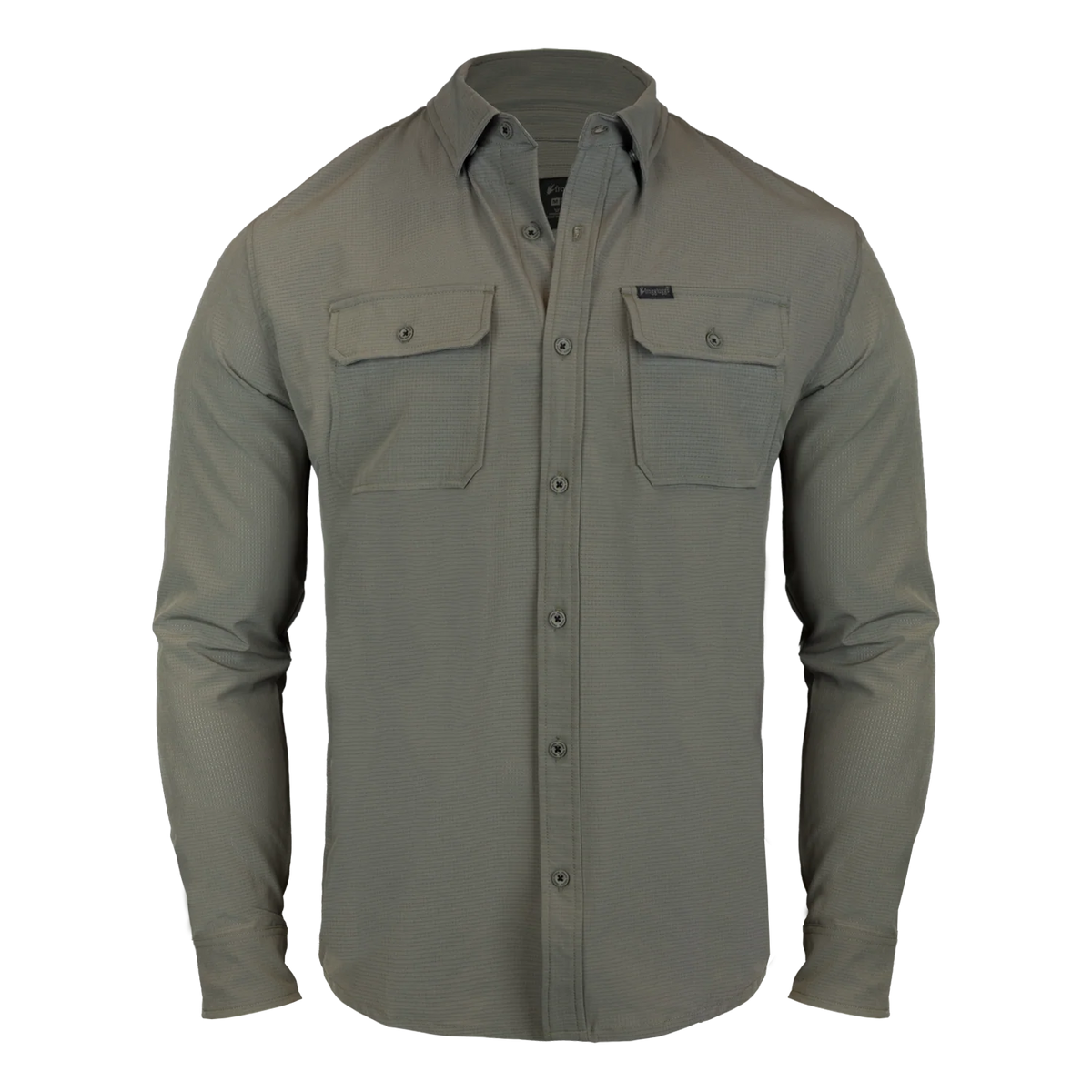 L/S Airflow Button-down | Army Green