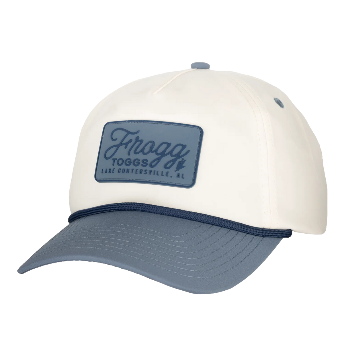 Two-Tone 5-Panel Performance Snapback | Natural/Faded Blue | One Size