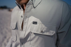 L/S Airflow Button-down | Silver