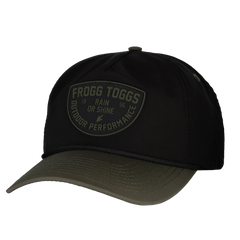 Rain or Shine Two-Tone 5 Panel Performance | Black/ Faded Olive | One Size