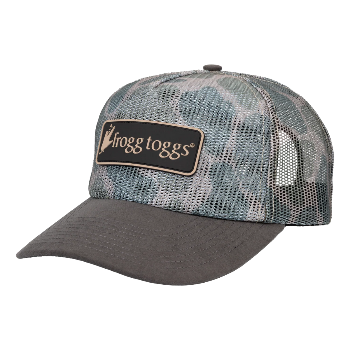 Frogg Toggs® All-Mesh Semi-Curved Snapback Cap | Classic Duck Camo | One Size