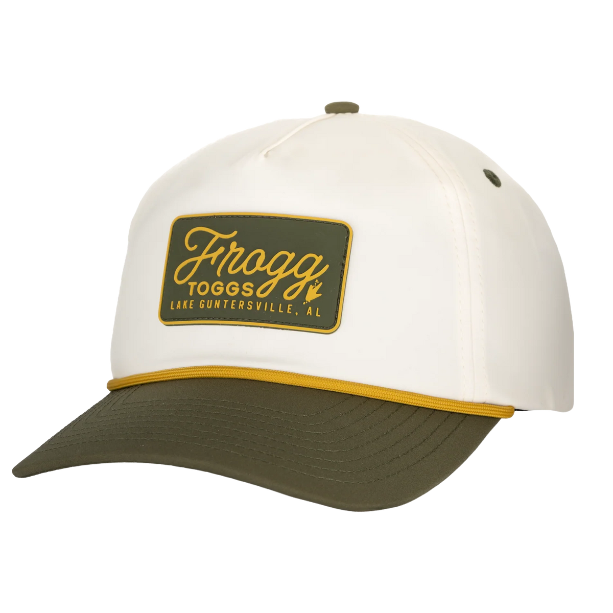Two-Tone 5-Panel Performance Snapback | Natural/Faded Olive | One Size